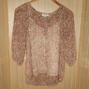 Motherhood Maternity  Pastel Floral Tunic Blouse